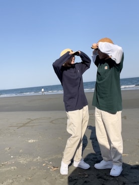 「carhartt」｜aさん（レディース・163cm）の春コーディネート