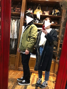 「Ron Herman（ロン ハーマン）のアイテム（ジャケット/アウター）」を使った、boochanさん（キッズ・90cm）の冬コーディネート