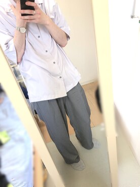 「GLOBAL WORK（グローバルワーク）のアイテム（腕時計）」を使った、ぽぴさん（メンズ・168cm）の春コーディネート