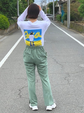「carhartt」｜「アイテム（音楽/本・雑誌）」を使った、やべちさん（メンズ・177cm）の夏コーディネート