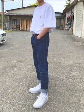 「AF1」｜「アイテム（その他）」を使った、やべちさん（メンズ・177cm）の春コーディネート