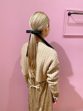 「アイテム（ワンピース/ドレス、ベージュ系）」を使った、Haruka.さん（レディース・164cm）の冬コーディネート