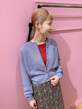 「BEAMS」｜「アイテム（ヘアアクセサリー）」を使った、Haruka.さん（レディース・164cm）の冬コーディネート