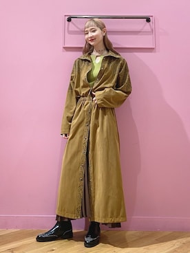 「77circa（ナナナナサーカ）のアイテム」を使った、Haruka.さん（レディース・164cm）の冬コーディネート