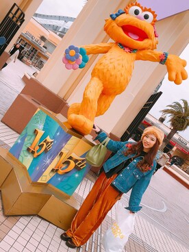 「GRL（グレイル）のアイテム（デニムジャケット）」を使った、nijiho__saeさん（レディース・155cm）の春コーディネート