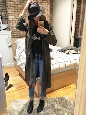 「NYC」｜「アイテム（トレンチコート）」を使った、girlwiththebigeyesさん（レディース・165cm）の春コーディネート