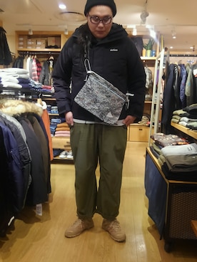 日下部氏さん（メンズ・180cm）の冬コーディネート