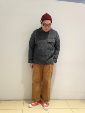 日下部氏さん(メンズ・180cm)の秋コーディネート