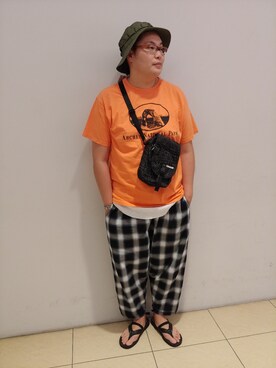 日下部氏さん（メンズ・180cm）の夏コーディネート