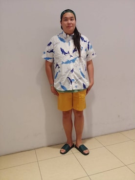 日下部氏さん（メンズ・180cm）の夏コーディネート