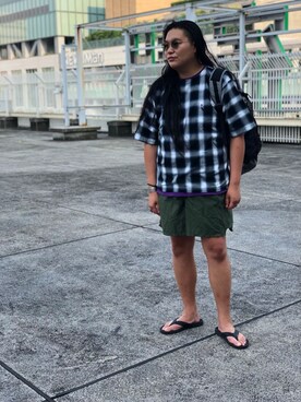 「BEAVER（ビーバー）のアイテム（バックパック/リュック）」を使った、日下部氏さん（メンズ・180cm）の夏コーディネート