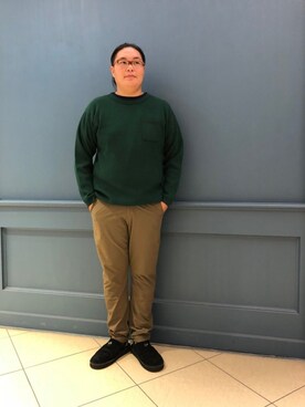 日下部氏さん(メンズ・180cm)の秋コーディネート