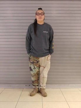 日下部氏さん（メンズ・180cm）の秋コーディネート