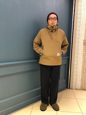 「and wander（アンドワンダー）のアイテム（ジャケット/アウター）」を使った、日下部氏さん（メンズ・180cm）の秋コーディネート