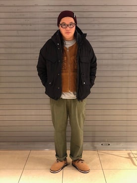 日下部氏さん（メンズ・180cm）の秋コーディネート