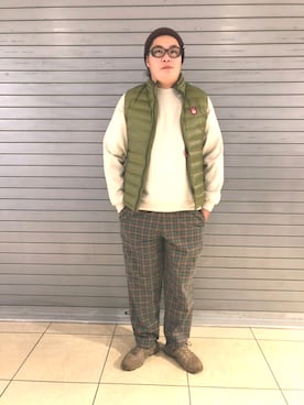 日下部氏さん（メンズ・180cm）の秋コーディネート