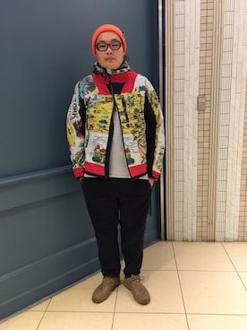 日下部氏さん（メンズ・180cm）の冬コーディネート