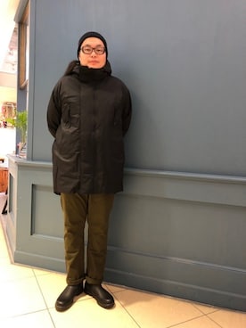 「MANASTASH（マナスタッシュ）のアイテム（ジャケット/アウター）」を使った、日下部氏さん（メンズ・180cm）の冬コーディネート