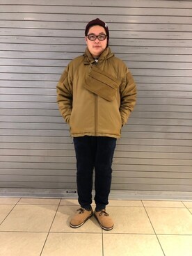 「BEYOND（ビヨンド）のアイテム（ジャケット/アウター）」を使った、日下部氏さん（メンズ・180cm）の冬コーディネート