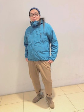 「MANASTASH（マナスタッシュ）のアイテム（ジャケット/アウター）」を使った、日下部氏さん（メンズ・180cm）の冬コーディネート