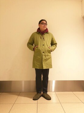 日下部氏さん（メンズ・180cm）の冬コーディネート