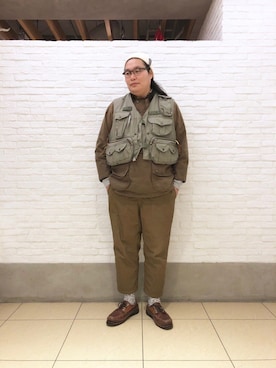日下部氏さん（メンズ・180cm）の春コーディネート