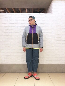 「and wander（アンドワンダー）のアイテム（ジャケット/アウター）」を使った、日下部氏さん（メンズ・180cm）の春コーディネート