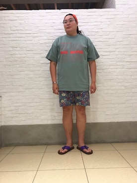 日下部氏さん(メンズ・180cm)の夏コーディネート