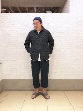 日下部氏さん(メンズ・180cm)の夏コーディネート