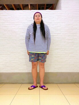 日下部氏さん(メンズ・180cm)の夏コーディネート