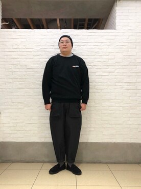 日下部氏さん（メンズ・180cm）の冬コーディネート