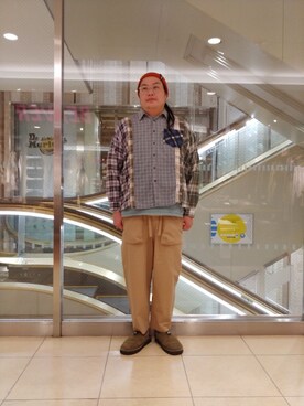 日下部氏さん（メンズ・180cm）の冬コーディネート