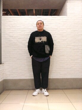 日下部氏さん（メンズ・180cm）の冬コーディネート