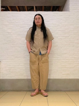 日下部氏さん（メンズ・180cm）の春コーディネート