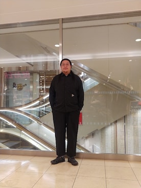 「and wander（アンドワンダー）のアイテム（トップス）」を使った、日下部氏さん（メンズ・180cm）の冬コーディネート