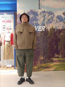 「WILD THINGS（ワイルドシングス）のアイテム（ブルゾン）」を使った、日下部氏さん（メンズ・180cm）の春コーディネート