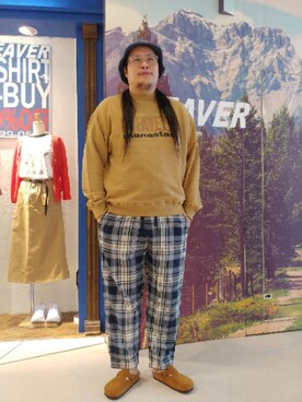 日下部氏さん（メンズ・180cm）の春コーディネート