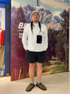 「MANASTASH（マナスタッシュ）のMANASTASH/マナスタッシュ　HEMP SHORTS for BEAVER ヘンプショーツフォービーバー（その他パンツ）」を使った、日下部氏さん（メンズ・180cm）の春コーディネート