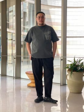 日下部氏さん(メンズ・180cm)の春コーディネート