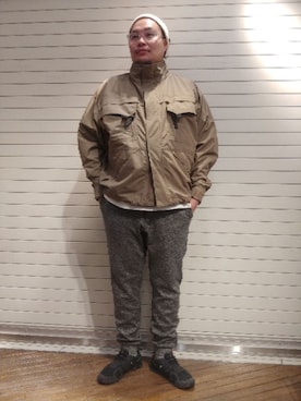 「WILD THINGS（ワイルドシングス）のアイテム（ブルゾン）」を使った、日下部氏さん（メンズ・180cm）の春コーディネート