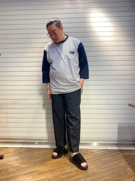 日下部氏さん（メンズ・180cm）の春コーディネート