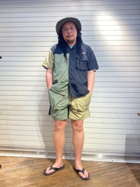 日下部氏さん（メンズ・180cm）の春コーディネート