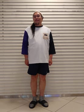 日下部氏さん(メンズ・180cm)の春コーディネート