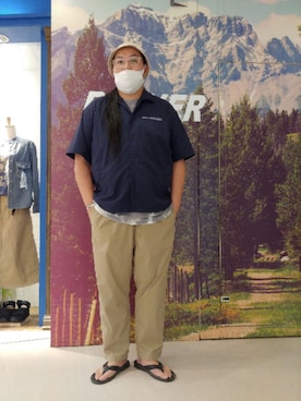 日下部氏さん（メンズ・180cm）の夏コーディネート