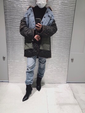 「ラブアンドピース2020」｜「アイテム（その他アウター）」を使った、RM 림さん（レディース・151cm）の秋コーディネート