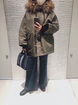 「一押しのアウタースタイル」｜「アイテム（ナイロンジャケット）」を使った、RM 림さん（レディース・151cm）の秋コーディネート
