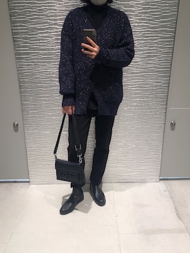 「ゆるニット」｜「アイテム（財布/小物）」を使った、RM 림さん（レディース・151cm）の秋コーディネート