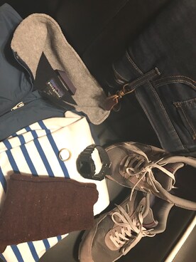 「アウトドアミックス」｜マルコさん（メンズ・165cm）の冬コーディネート