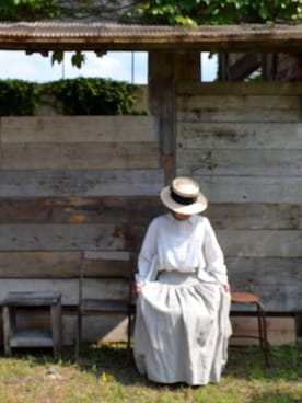 「GASA*（ガサ）のアイテム」を使った、ayuさん（レディース・163cm）の秋コーディネート