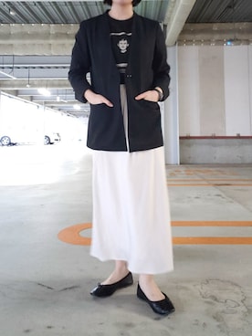 「KBF+」｜「アイテム（バレエシューズ）」を使った、lisaasilさん（レディース・160cm）の秋コーディネート